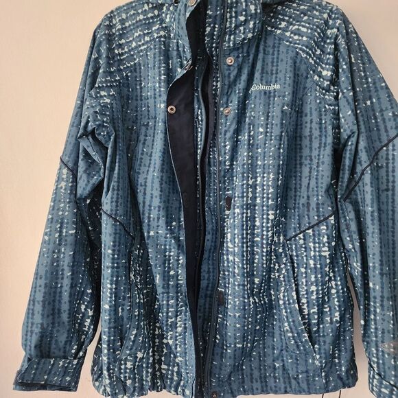 Columbia Blue Bugaboo Interchange Water Resistant Hooded Zip Front Jacket size M - Picture 6 of 13